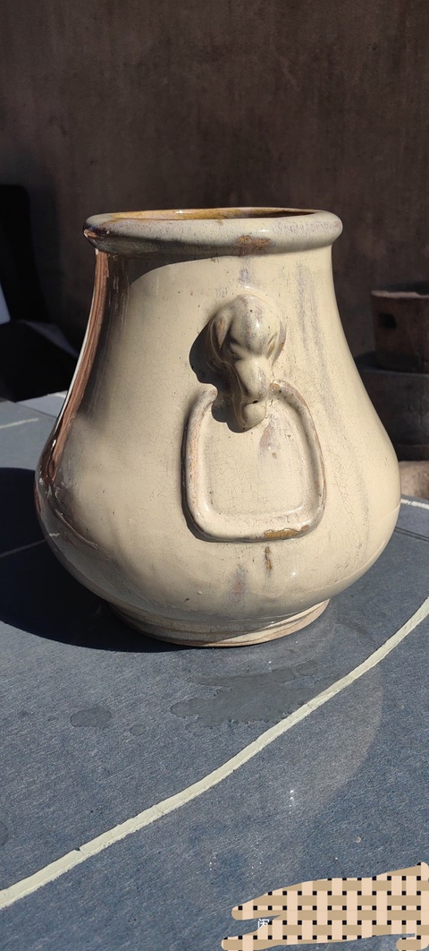 古玩陶瓷雙鋪首瓶真品鑒賞圖