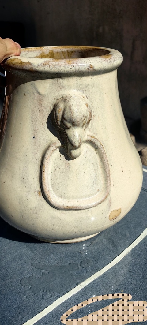 古玩陶瓷雙鋪首瓶真品鑒賞圖