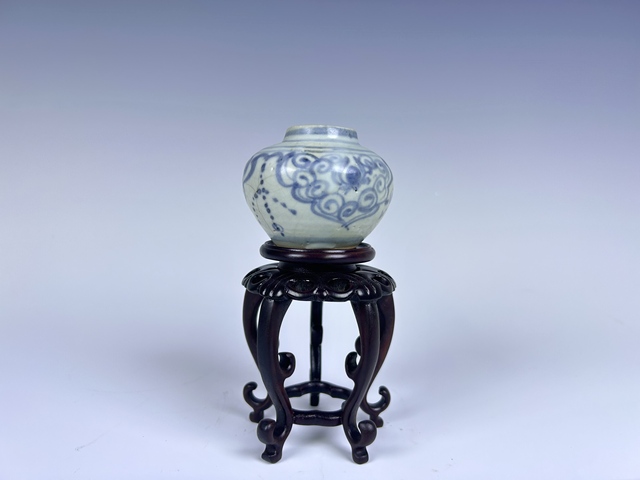 古玩陶瓷明中期·青花花卉水呈拍賣,當前價格88元