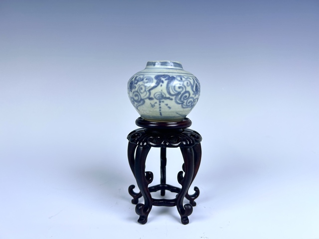 古玩陶瓷明中期·青花花卉水呈拍賣,當前價格88元