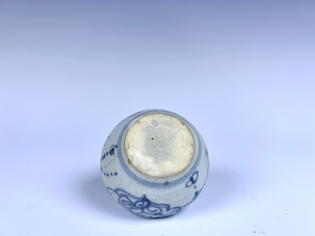 古玩陶瓷明中期·青花花卉水呈拍賣,當前價格88元