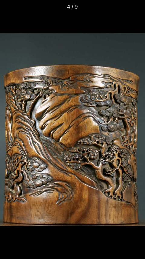 古玩雜項(xiàng)筆筒真品鑒賞圖