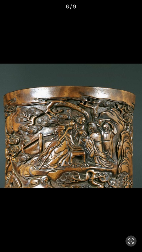 古玩雜項(xiàng)筆筒真品鑒賞圖