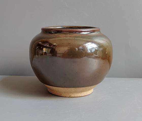 古玩陶瓷明清楊字款紫金釉茶入拍賣,當前價格0元