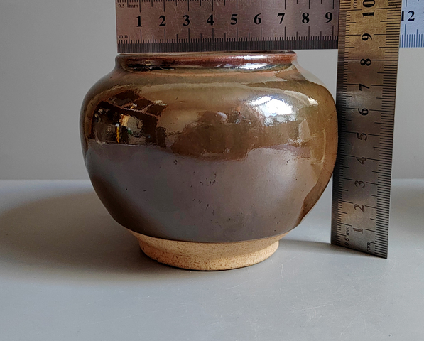 古玩陶瓷明清楊字款紫金釉茶入拍賣,當前價格0元