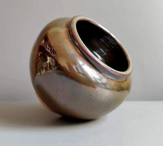 古玩陶瓷明清楊字款紫金釉茶入拍賣,當前價格0元