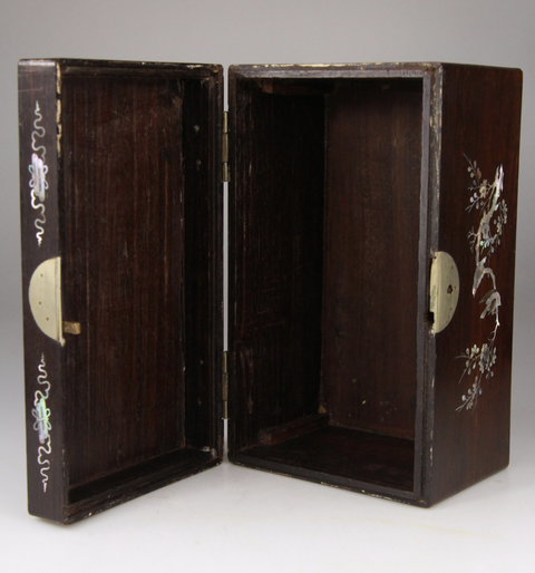 古玩雜項螺鈿官皮箱真品鑒賞圖