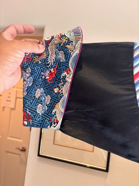 古玩雜項刺繡龍袍真品鑒賞圖