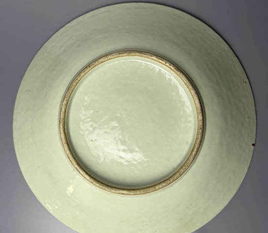 古玩陶瓷廣彩盤真品鑒賞圖