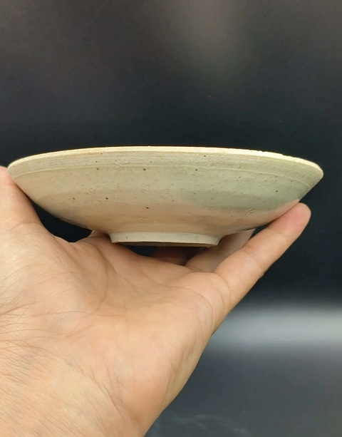 古玩陶瓷南宋湖田窯青白釉盤拍賣，當前價格688元
