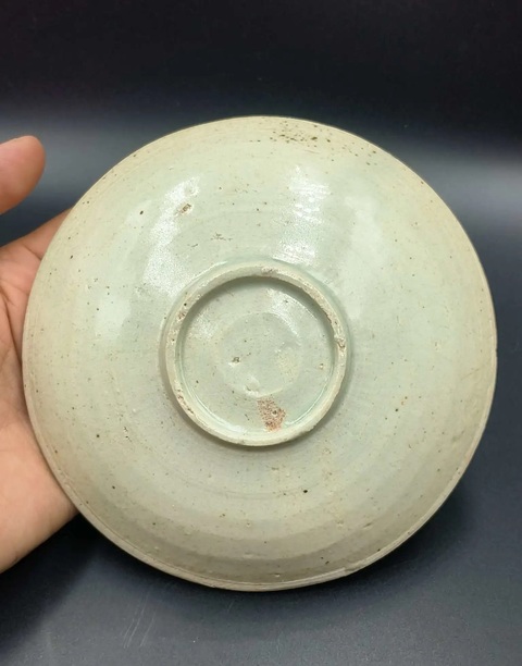 古玩陶瓷南宋湖田窯青白釉盤拍賣，當前價格688元