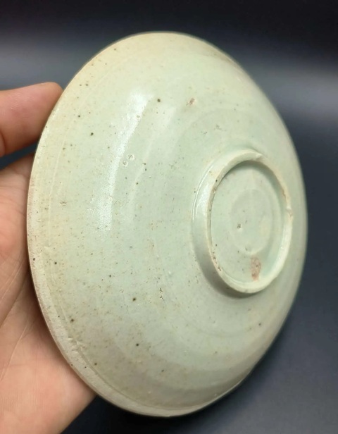 古玩陶瓷南宋湖田窯青白釉盤拍賣，當前價格688元