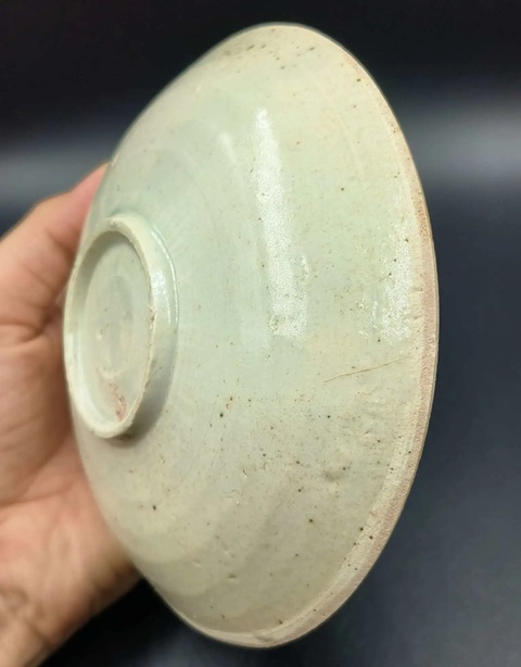 古玩陶瓷南宋湖田窯青白釉盤拍賣，當前價格688元