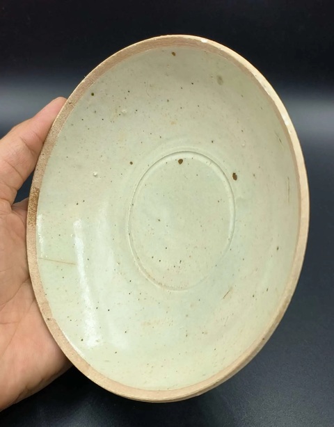 古玩陶瓷南宋湖田窯青白釉盤拍賣，當前價格688元