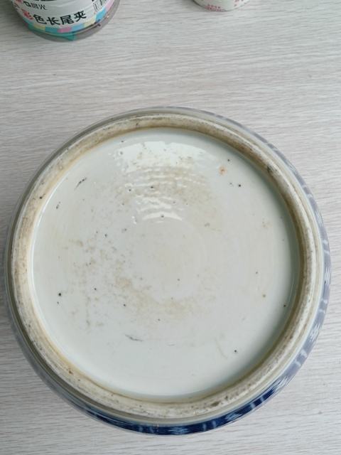 古玩陶瓷青花花間壽字紋罐真品鑒賞圖