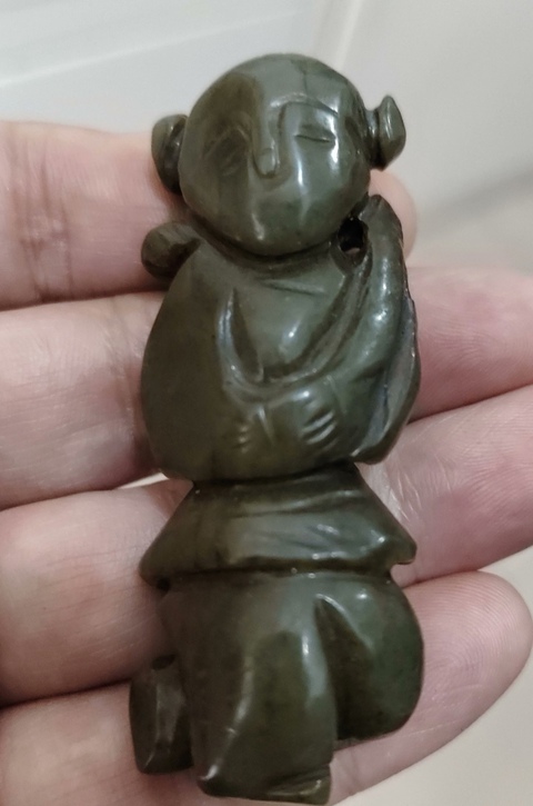 古玩玉器和田玉雕“童子”真品鑒賞圖