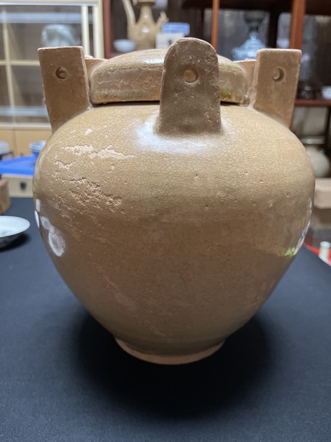 古玩陶瓷岳州窯四系罐真品鑒賞圖