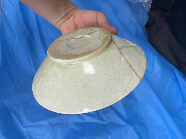 古玩陶瓷唐代玉璧底白釉碗標本拍賣,當前價格39000元