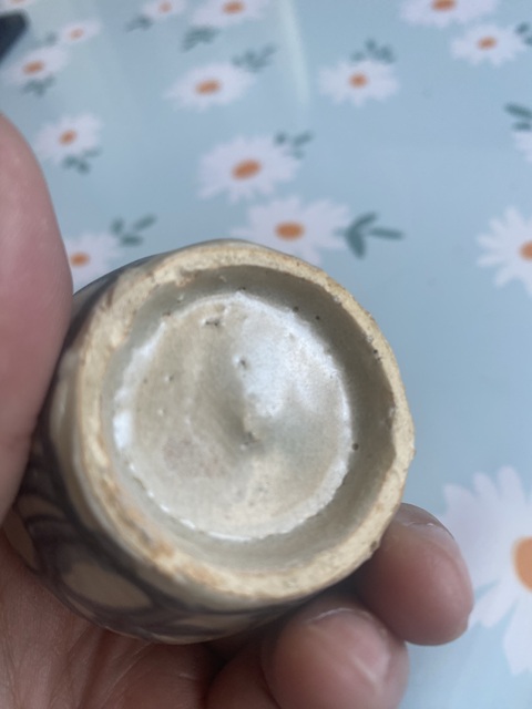 古玩陶瓷晚明青花小罐真品鑒賞圖