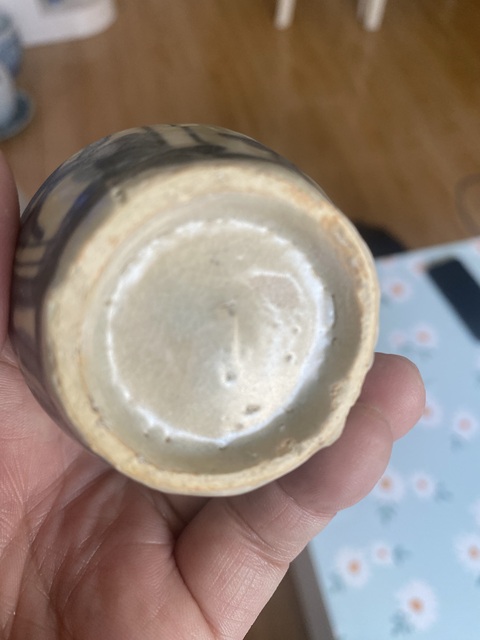 古玩陶瓷晚明青花小罐真品鑒賞圖