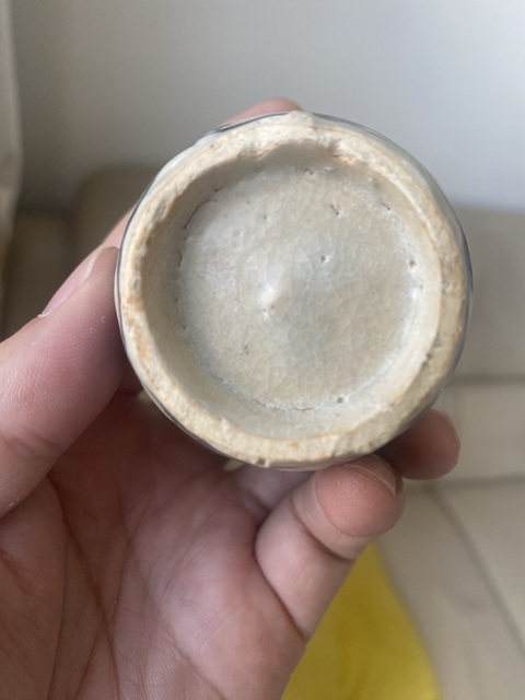 古玩陶瓷晚明青花小罐真品鑒賞圖