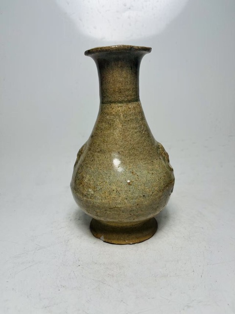 古玩陶瓷影青鋪首瓶真品鑒賞圖