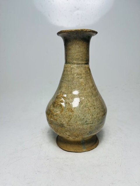 古玩陶瓷影青鋪首瓶真品鑒賞圖