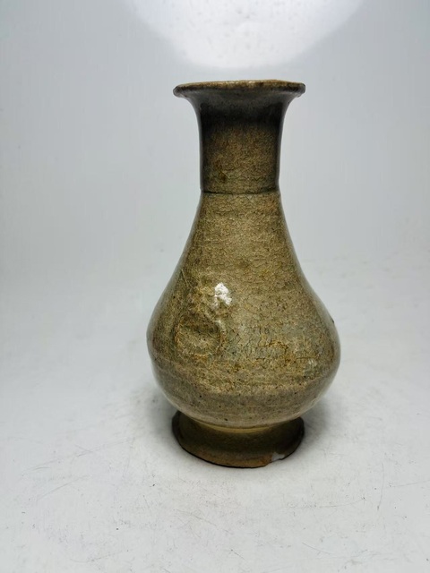 古玩陶瓷影青鋪首瓶真品鑒賞圖