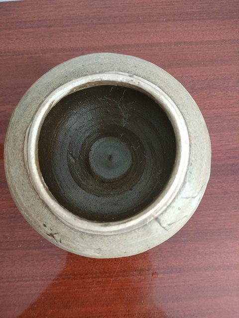 古玩陶瓷磁州窯茶葉末釉茶入真品鑒賞圖