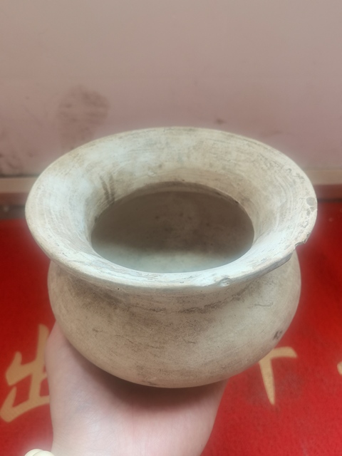 古玩陶瓷素胎渣斗真品鑒賞圖