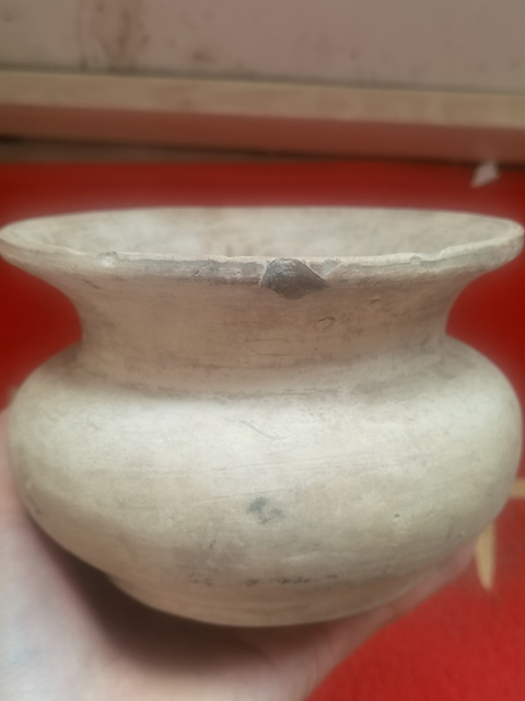 古玩陶瓷素胎渣斗真品鑒賞圖