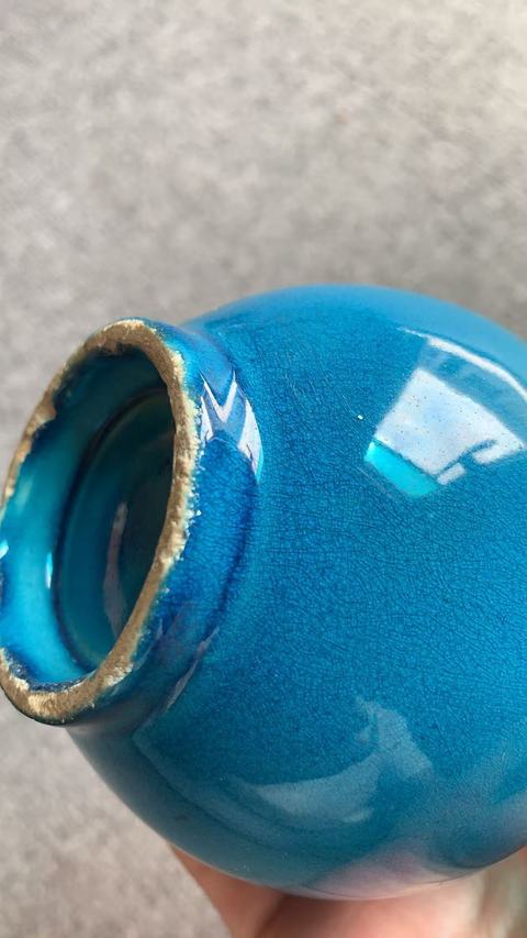 古玩陶瓷錐把瓶真品鑒賞圖