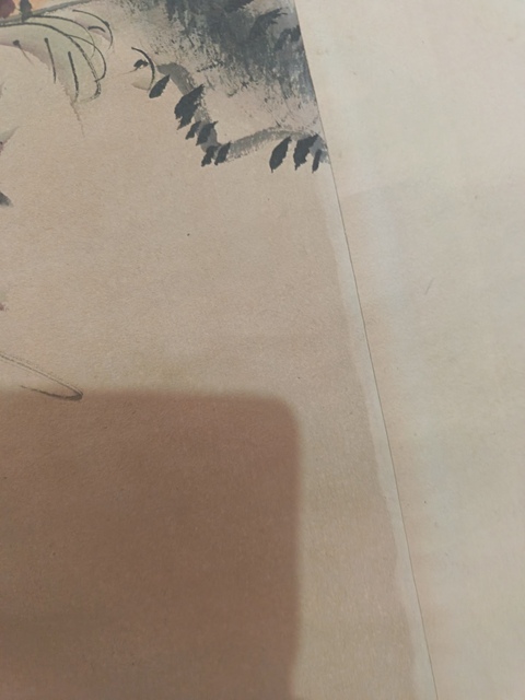 古玩字畫華嵒款花鳥真品鑒賞圖