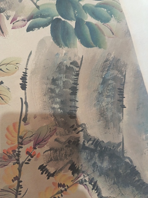 古玩字畫華嵒款花鳥真品鑒賞圖