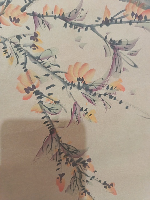 古玩字畫華嵒款花鳥真品鑒賞圖
