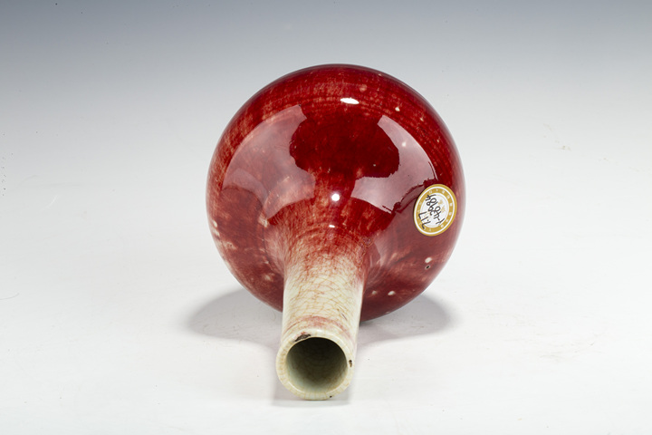 古玩陶瓷清晚·郎紅釉天球瓶拍賣,當前價格0元