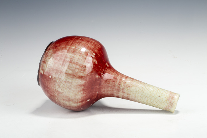 古玩陶瓷清晚·郎紅釉天球瓶拍賣,當前價格0元