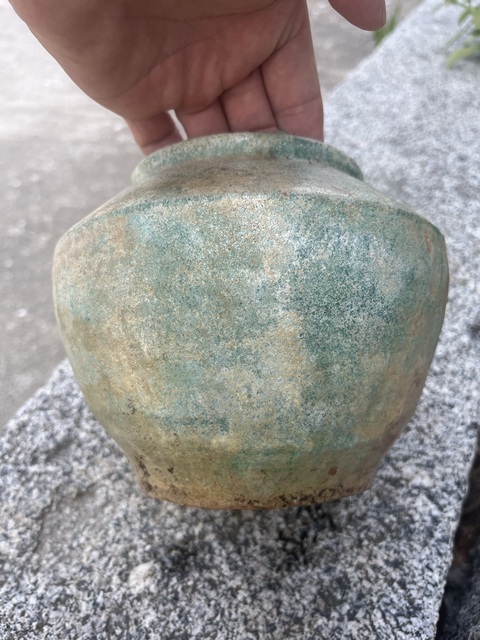 古玩陶瓷漢代綠釉陶拍賣,當前價格20元