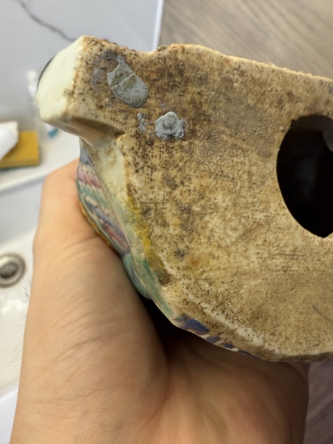 古玩陶瓷粉彩人物造像真品鑒賞圖