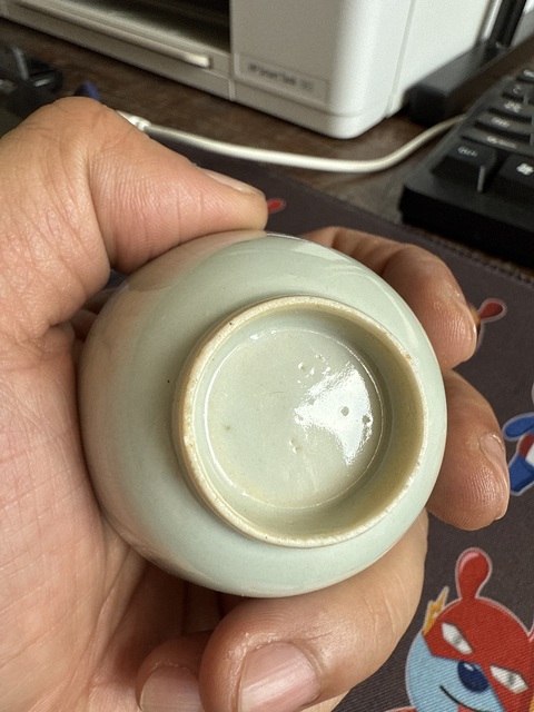 古玩陶瓷清早期白釉杯真品鑒賞圖
