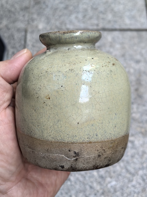 古玩陶瓷青釉瓶真品鑒賞圖