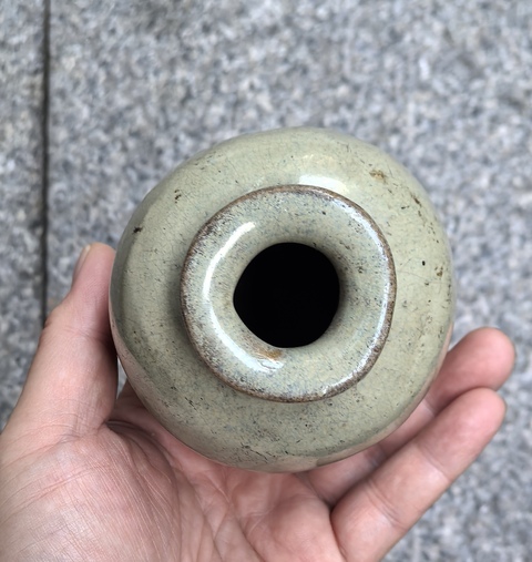 古玩陶瓷青釉瓶真品鑒賞圖