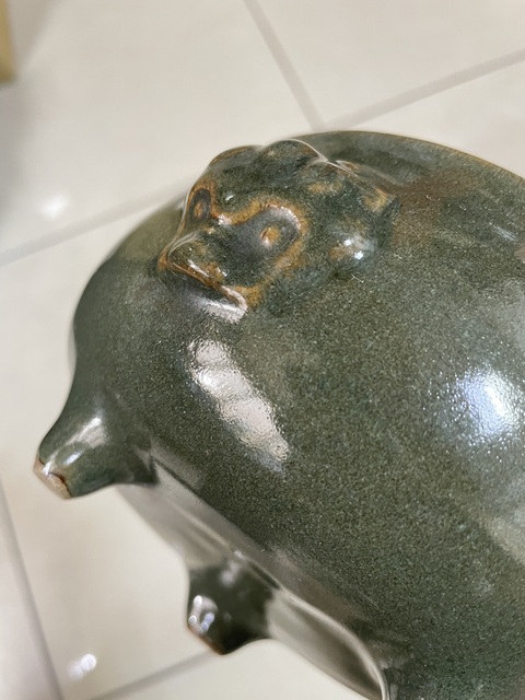 古玩陶瓷茶葉末釉香爐真品鑒賞圖