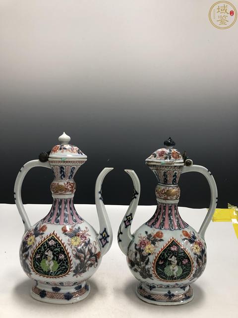 古玩陶瓷清·乾隆粉彩奶壺真品鑒賞圖