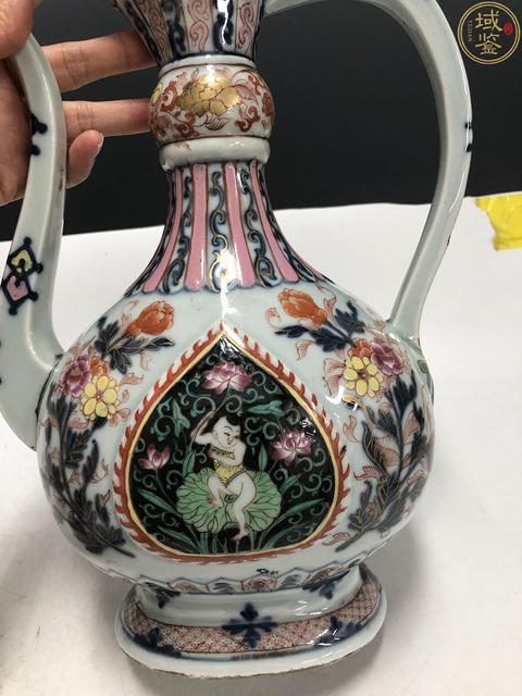 古玩陶瓷清·乾隆粉彩奶壺真品鑒賞圖