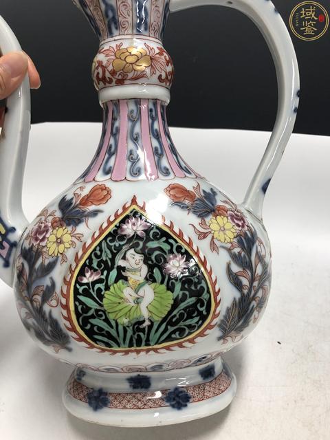 古玩陶瓷清·乾隆粉彩奶壺真品鑒賞圖