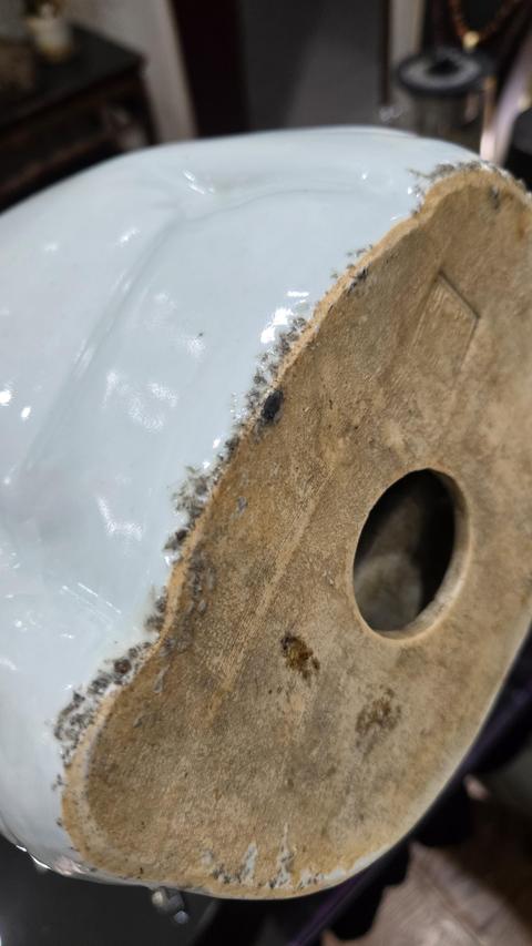 古玩陶瓷民國白釉彌勒佛造像真品鑒賞圖
