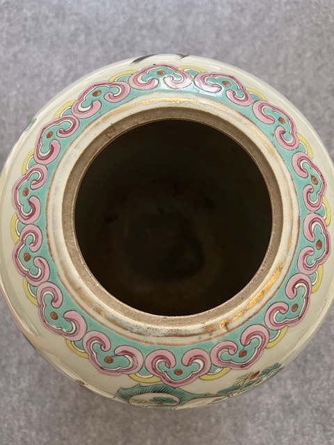 古玩陶瓷粉彩五倫圖冬瓜罐真品鑒賞圖