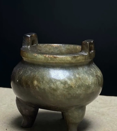 古玩玉器玉香爐真品鑒賞圖