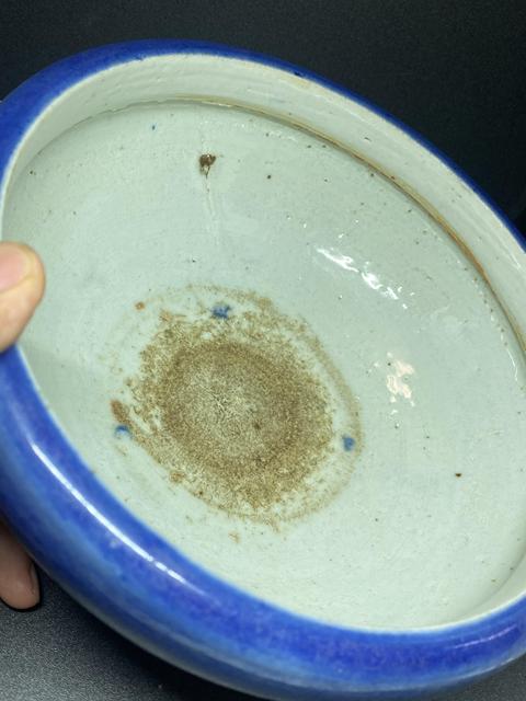 古玩陶瓷清中期霽藍釉香爐拍賣,當前價格900元